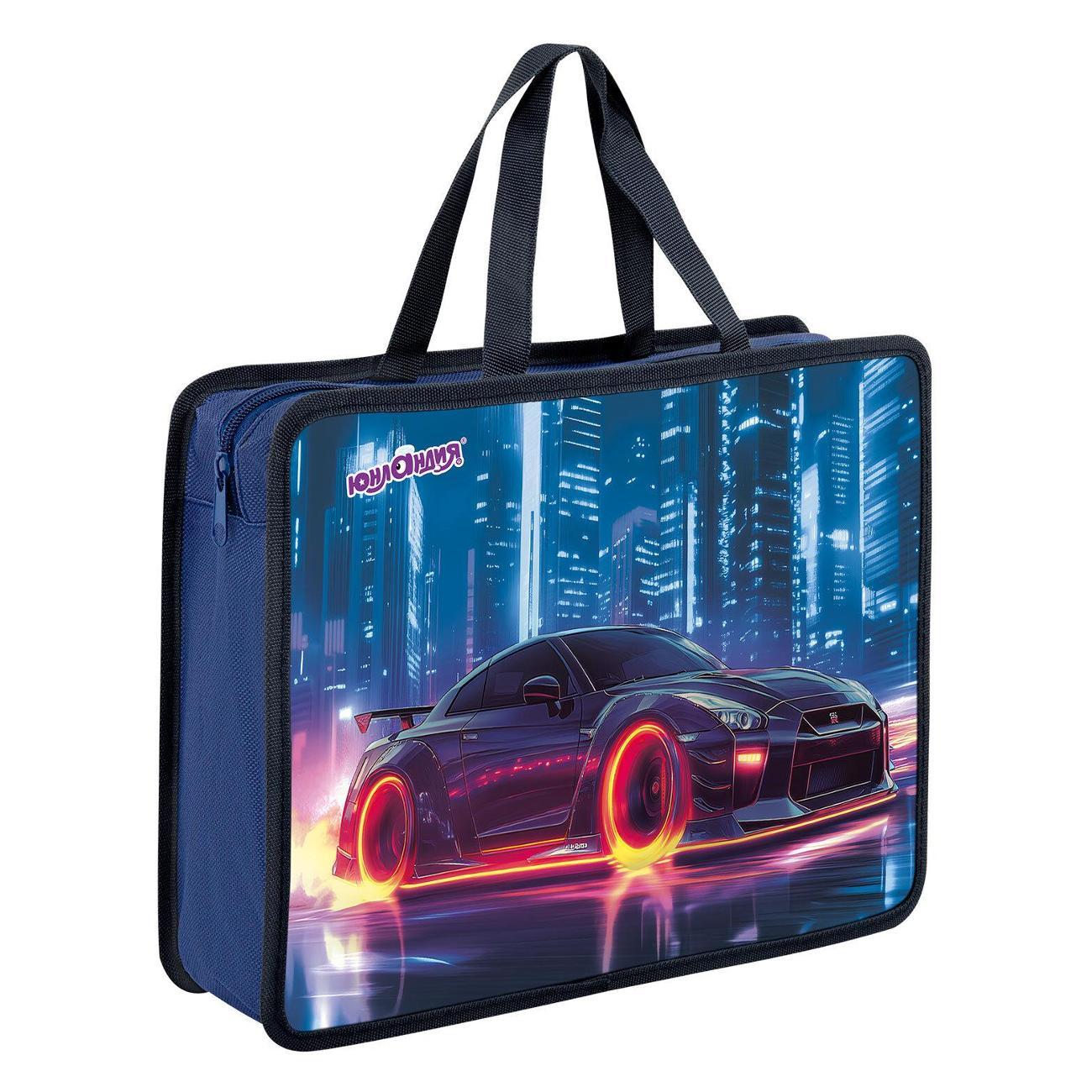 Изображение товара Папка Юнландия А4 с ручками огненные колеса