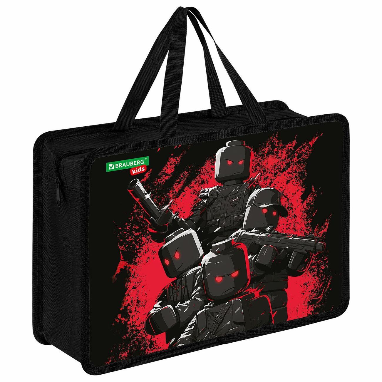 Изображение товара Папка Brauberg А4 с ручками бойцы