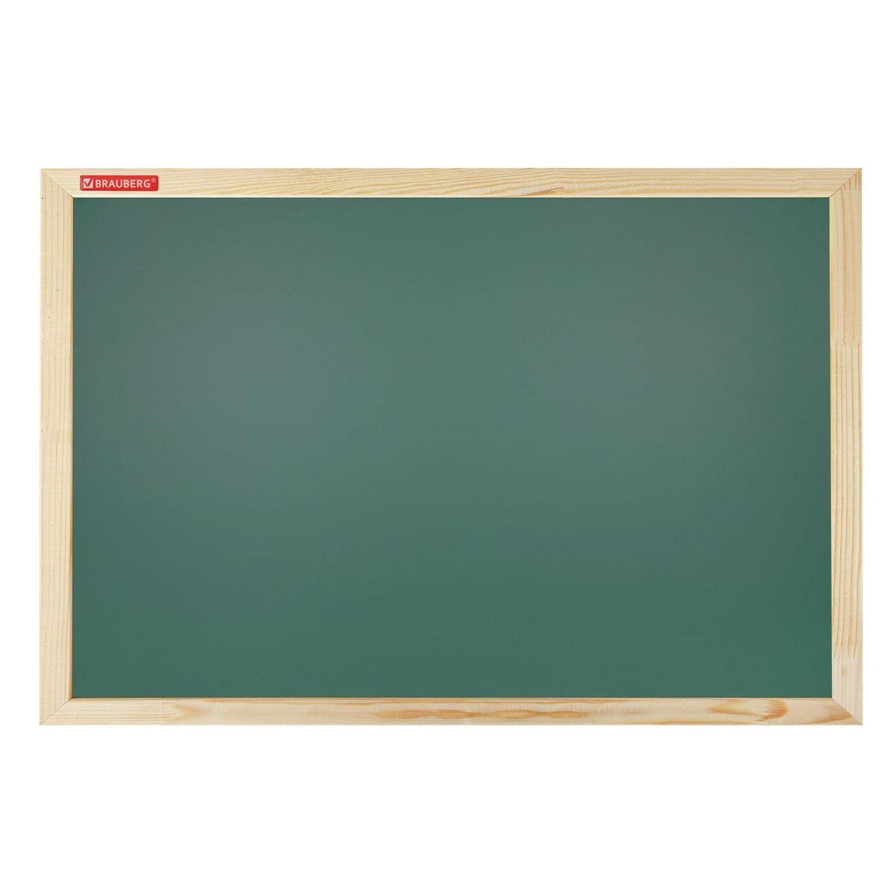 Изображение товара Доска для записей Brauberg для мела магнитная BRG Wood 30х45см зеленая