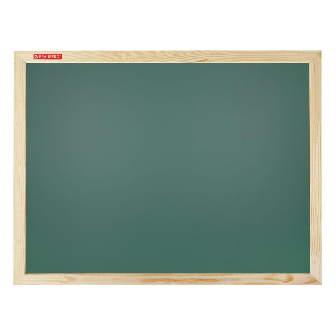 Изображение товара Доска для записей Brauberg для мела магнитная BRG Wood 45х60см зеленая