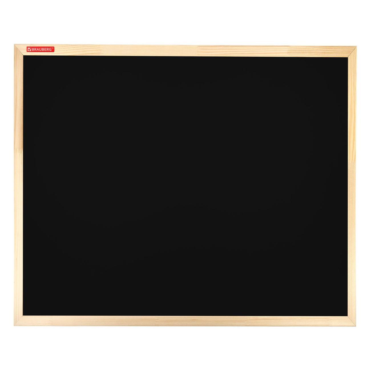 Изображение товара Доска для записей Brauberg для мела магнитная BRG Wood 50х70см черная