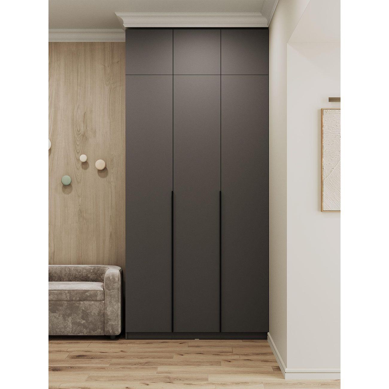 Изображение товара Шкаф Правила мебели Сеул с антресолями серый (187654)