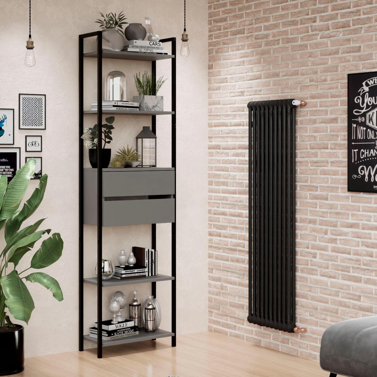 Изображение товара Стеллаж офисный MFMaster Интро-754 бетон