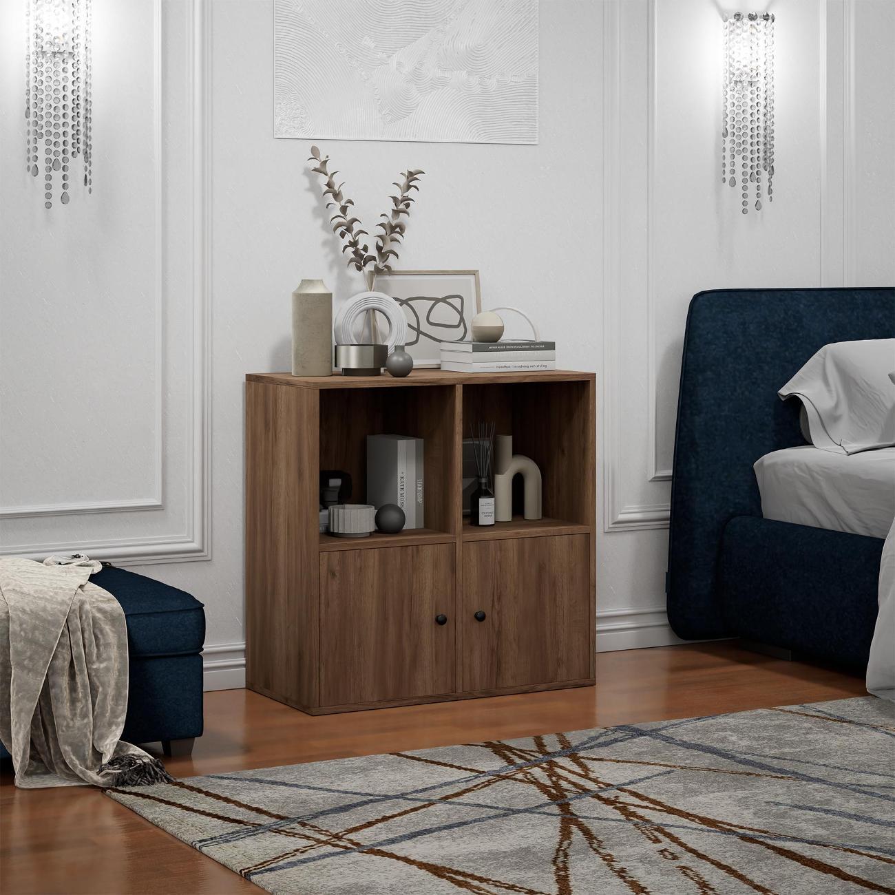 Изображение товара Стеллаж офисный MFMaster Файн-125 оникс