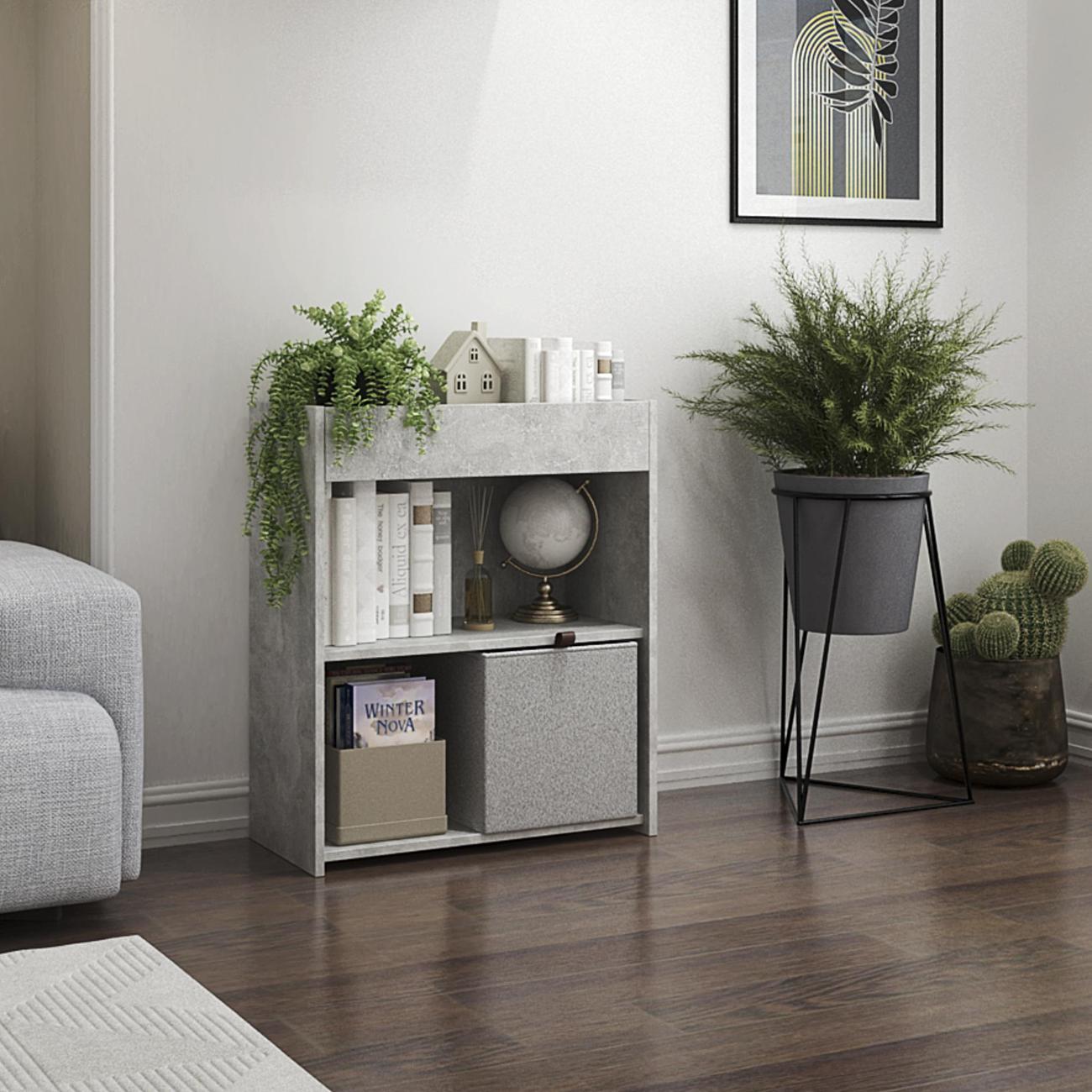 Изображение товара Стеллаж офисный MFMaster Файн-133 оникс