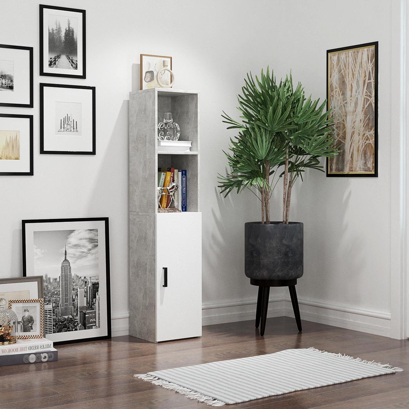 Изображение товара Стеллаж офисный MFMaster Файн-125 дуб сонома