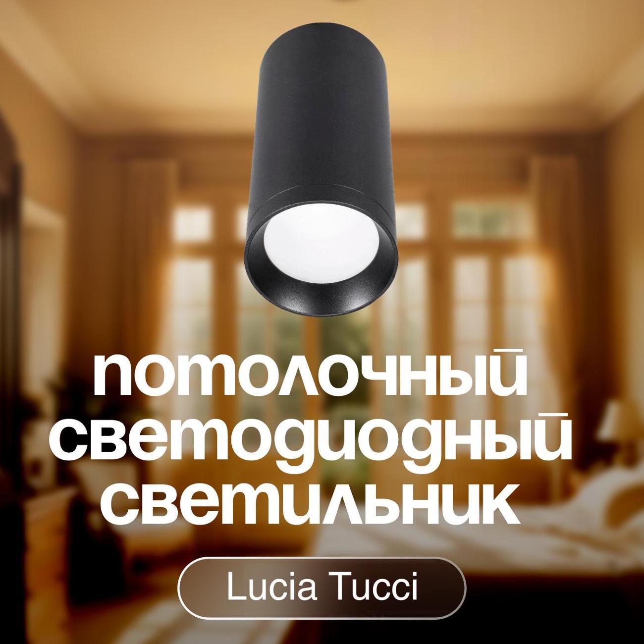 Изображение товара Светильник трековый, спот Lucia Tucci LTP-C005-01GU10-B