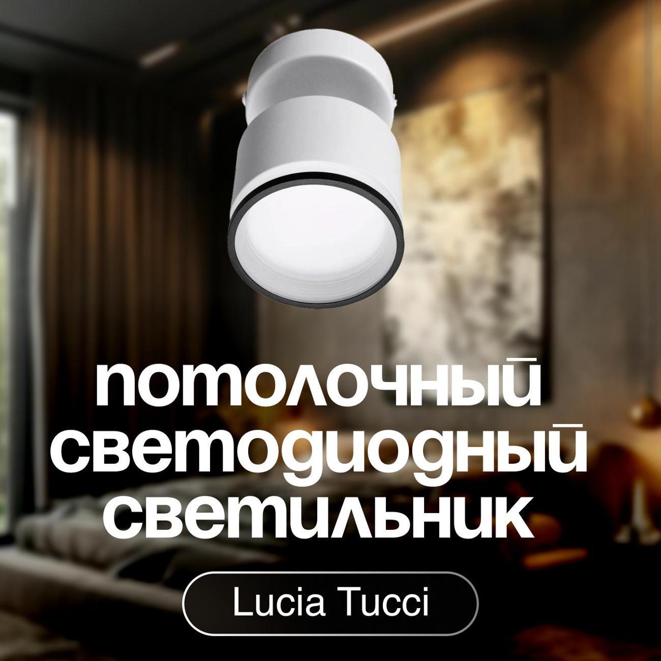 Изображение товара Светильник трековый, спот Lucia Tucci LTP-D001-01GX53-WB