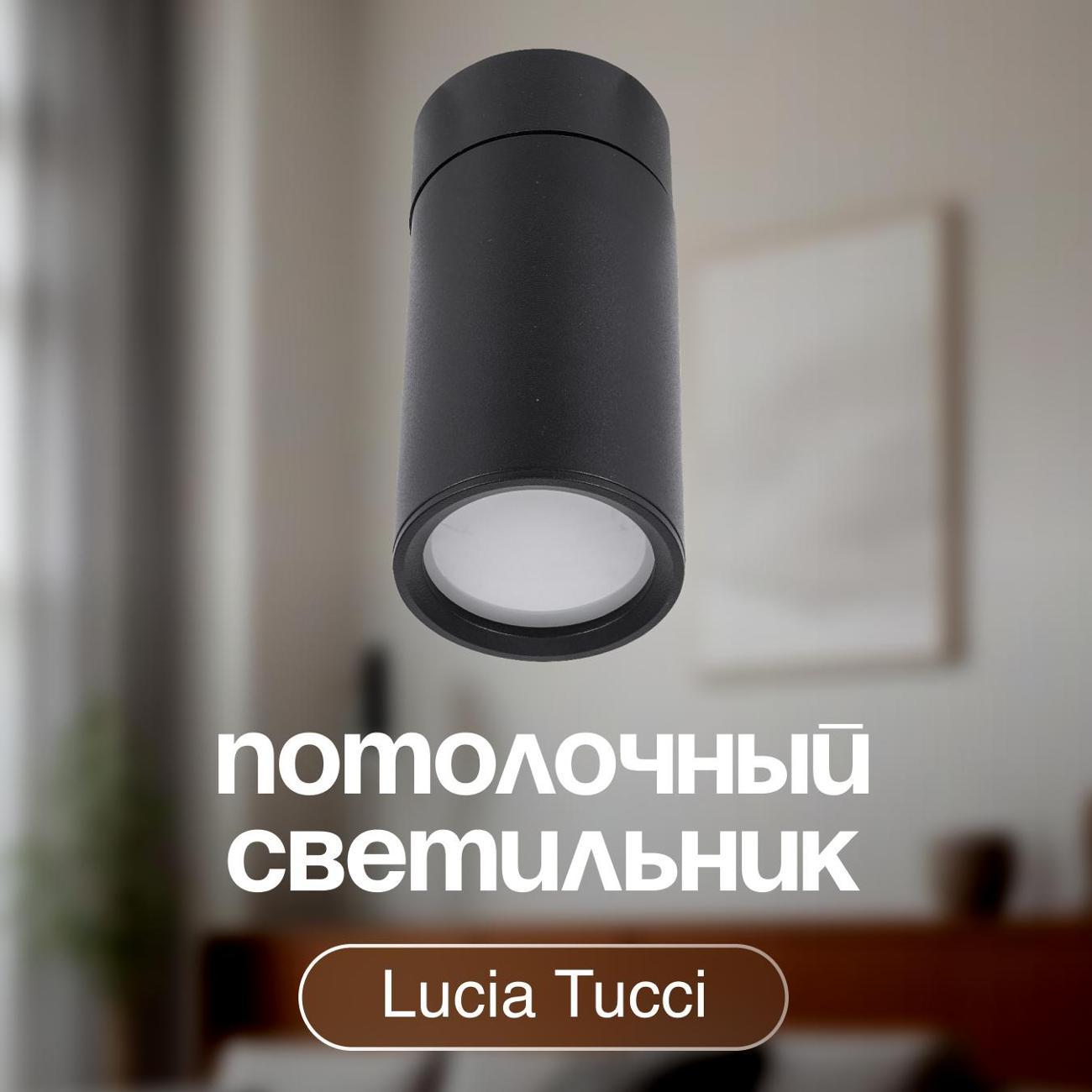 Изображение товара Светильник трековый, спот Lucia Tucci LTP-C007-01GU10-B