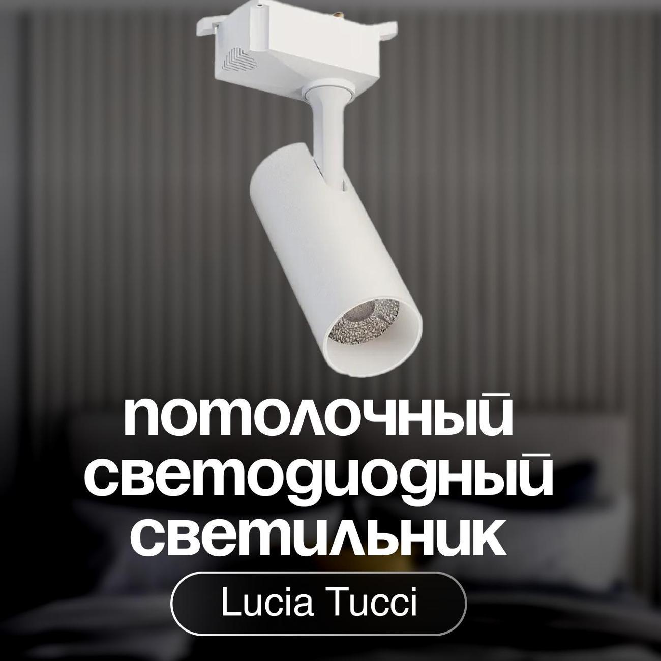 Изображение товара Светильник трековый, спот Lucia Tucci LTP-T020-30W-W