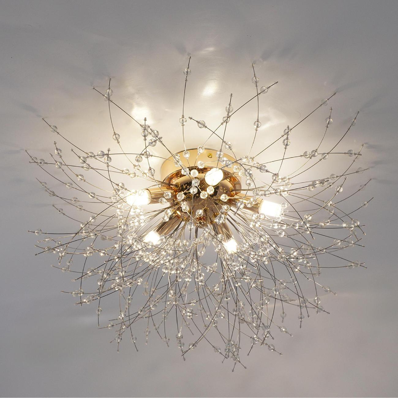 Изображение товара Люстра потолочная Estares NOVELLA C 5XG9 R-500X280-GOLD/CRYSTAL