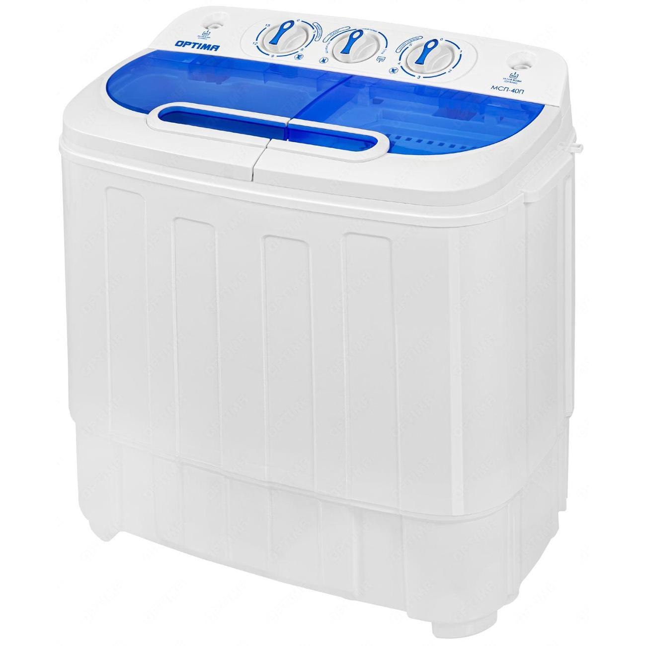 Изображение товара Стиральная машина активаторная Optima МСП-40П Изображение товара Стиральная машина активаторная Optima МСП-40П