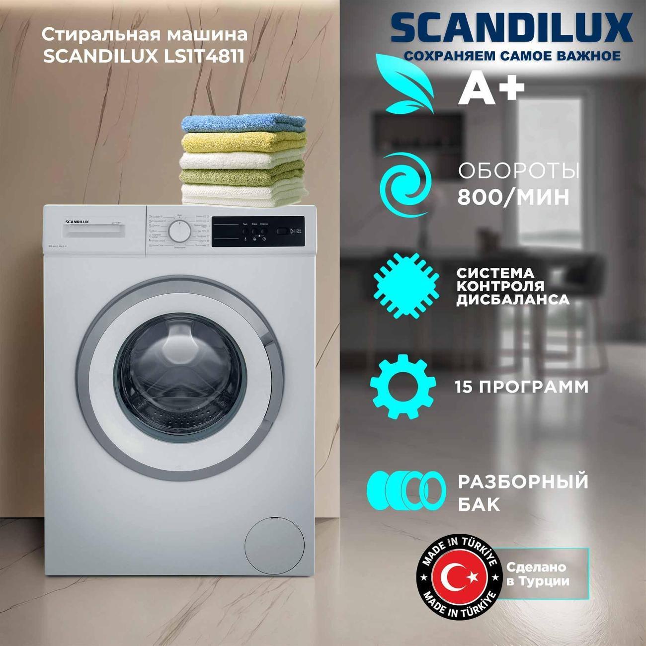 Изображение товара Стиральная машина Scandilux LS1T4811