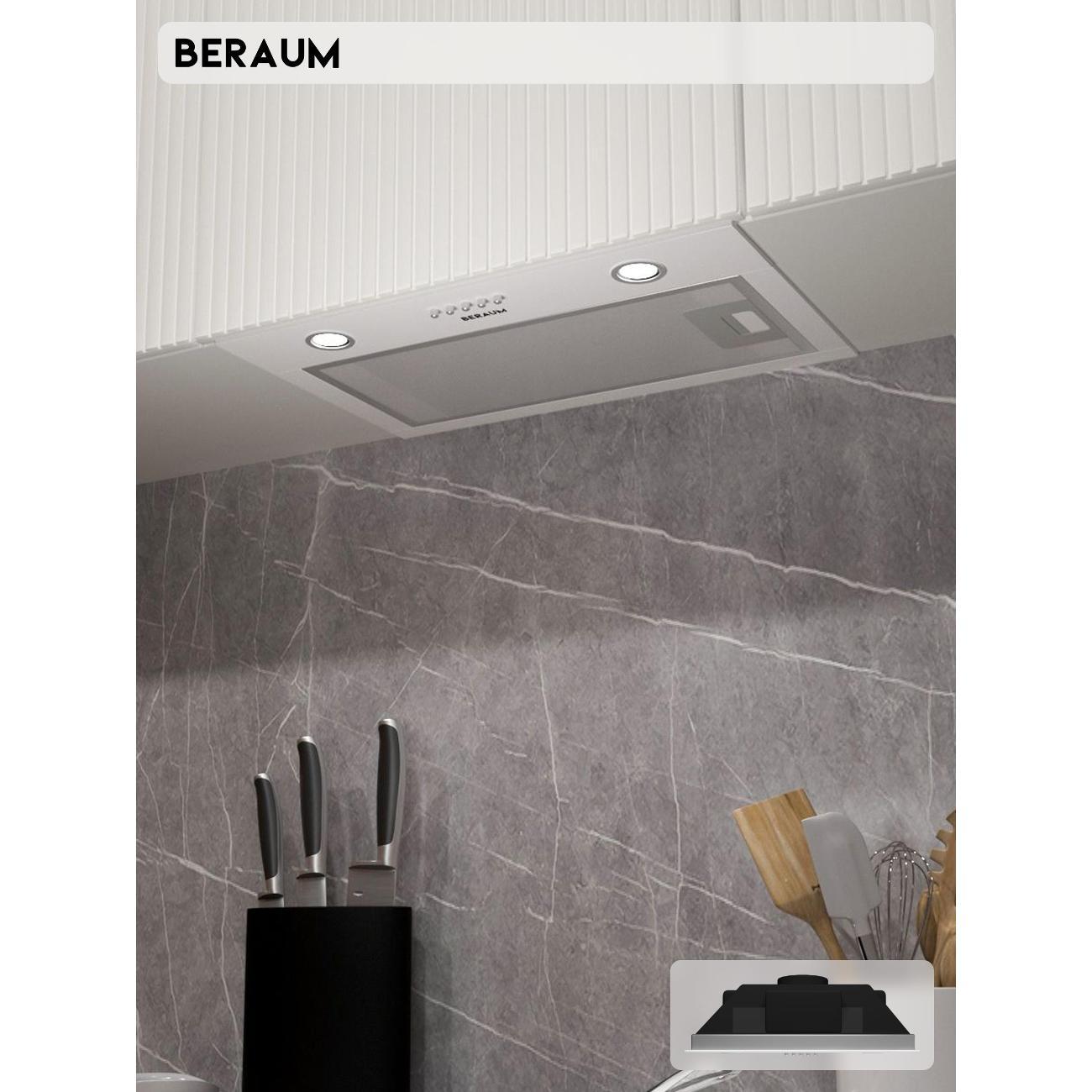 Изображение товара Встраиваемая вытяжка Beraum HK-5S301W с LED освещением и 3 скоростями Изображение товара Встраиваемая вытяжка Beraum HK-5S301W с LED освещением и 3 скоростями
