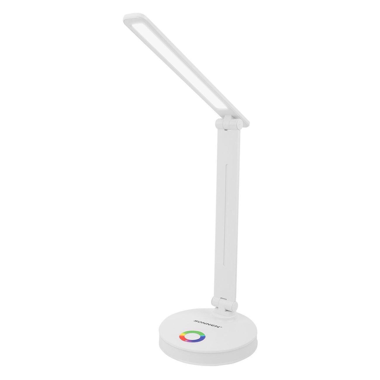 Изображение товара Настольная лампа Sonnen RG-001, LED, 6 Вт, 3 режима, RGB подсветка, белый, 238774