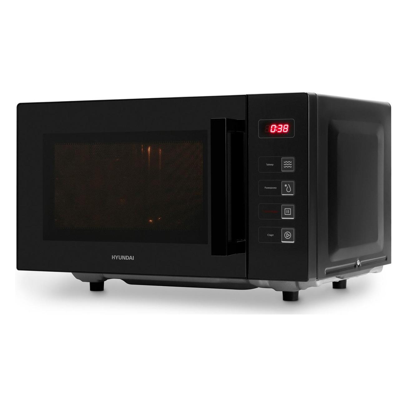 Изображение товара Микроволновая печь Hyundai HYM-D3008, 23 л, 800 Вт, черный