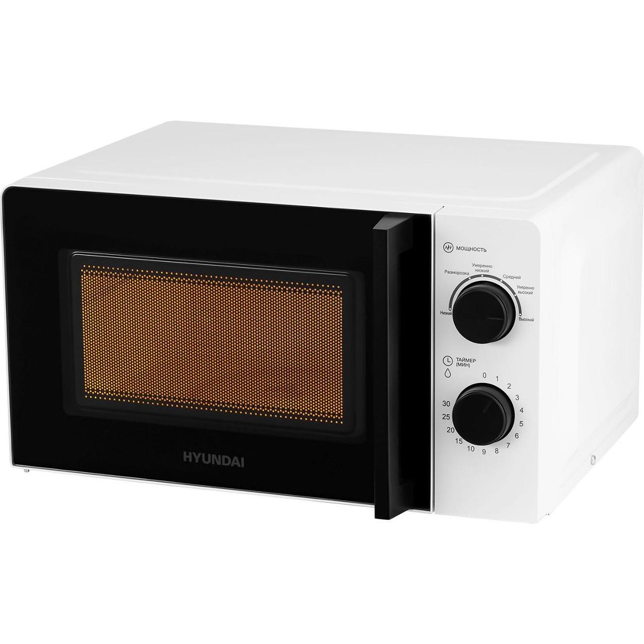 Изображение товара Микроволновая печь Hyundai HYM-M2047, 20 л., 700 Вт, белый