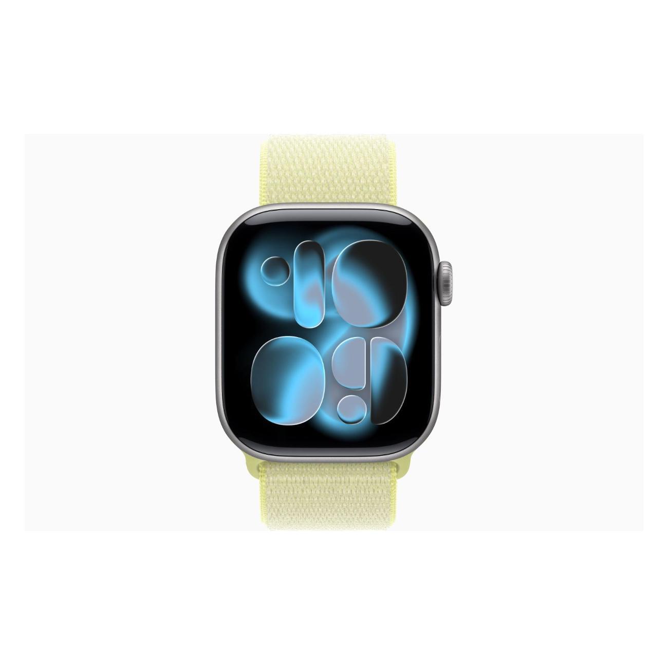 Apple Watch Series 11 Aluminium серый космос 42mm GPS Textile Sport Loop Neon желтый