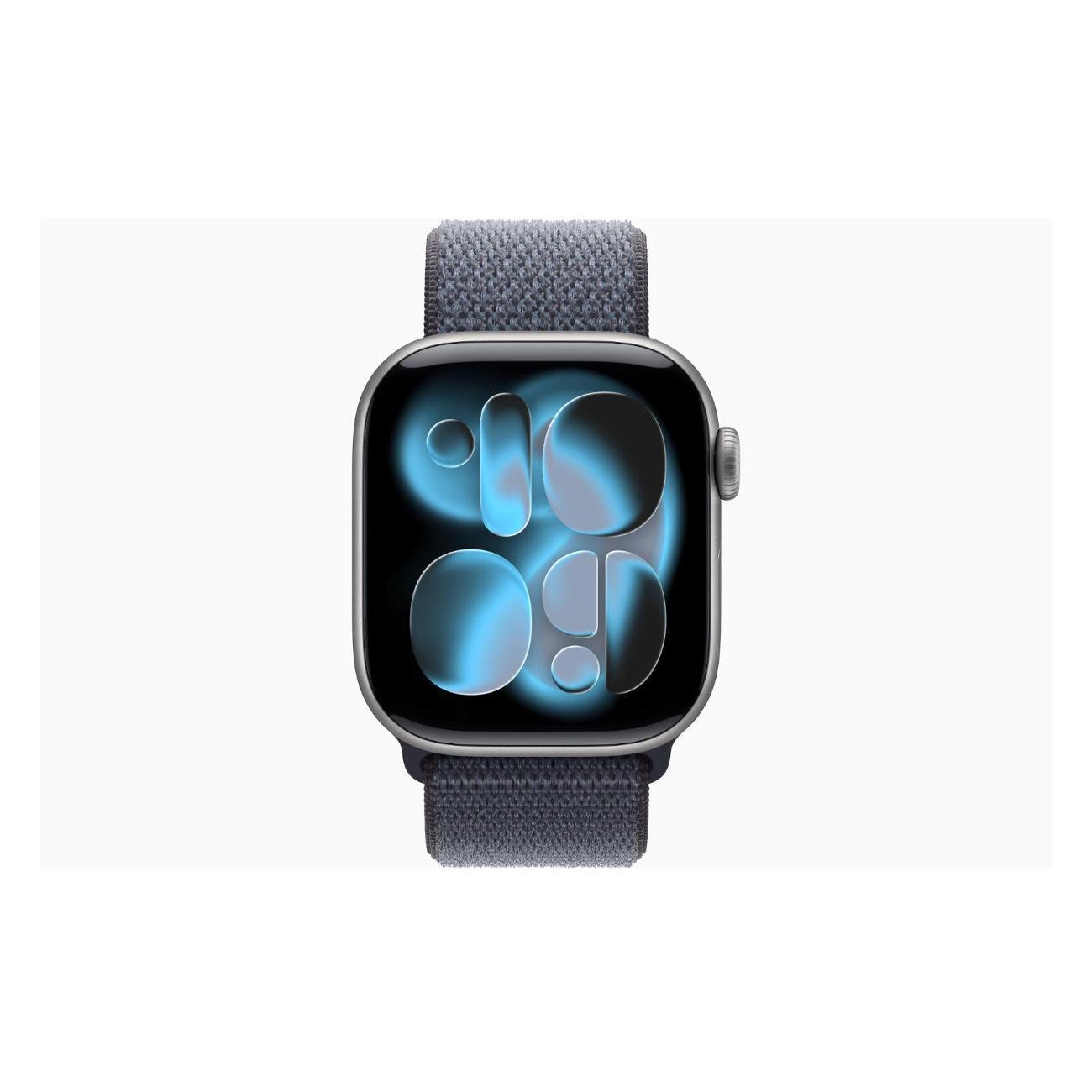 Apple Watch Series 11 Aluminium серый космос 42mm GPS Textile Sport Loop Anchor синий