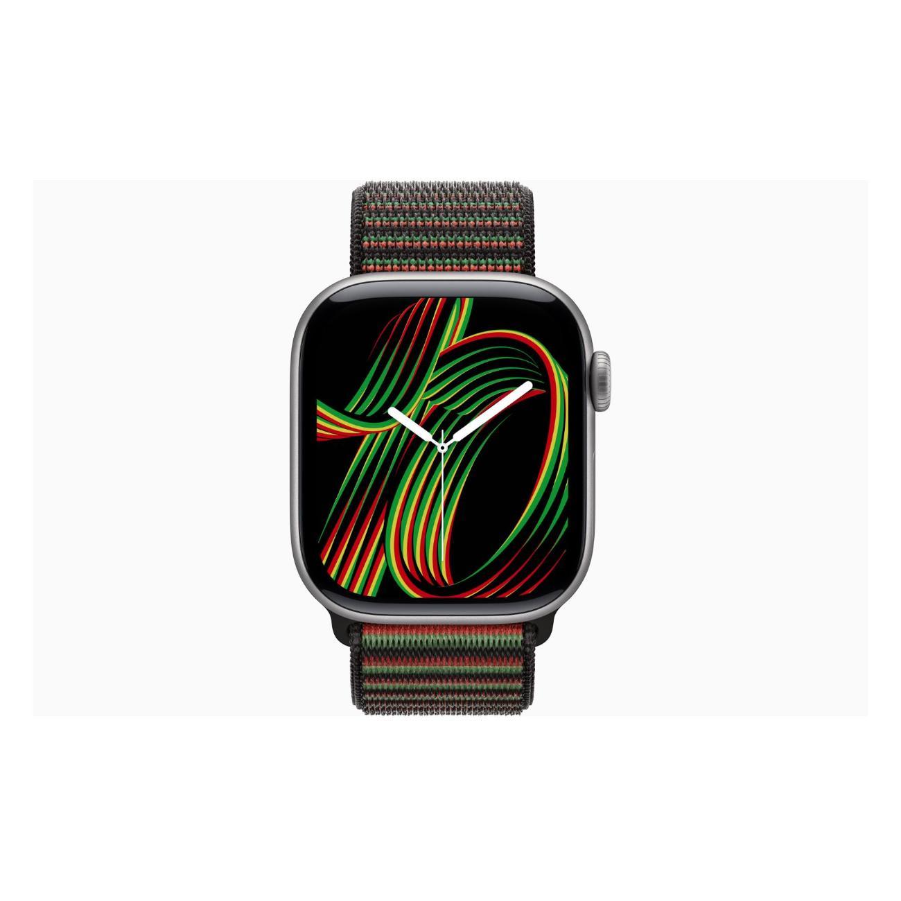 Apple Watch Series 11 Aluminium серый космос 42mm GPS Textile Sport Loop Black Unity Rhythm