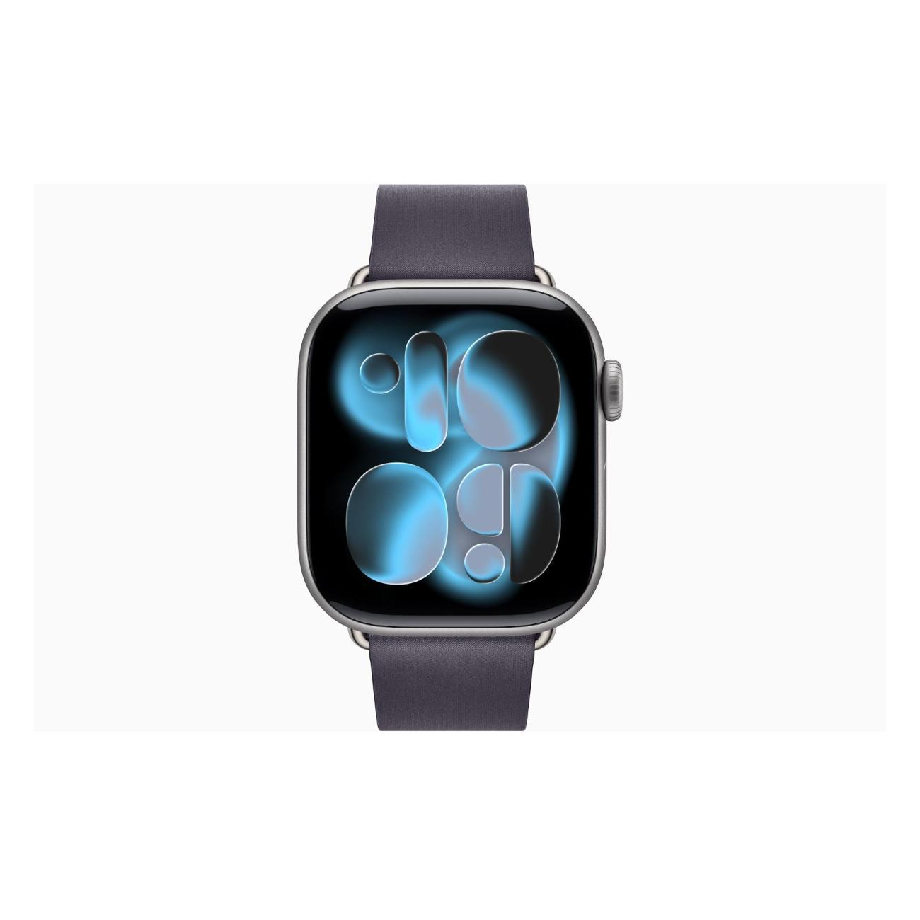 Apple Watch Series 11 Aluminium серый космос 42mm GPS Textile Modern Buckle Midnight пурпурный