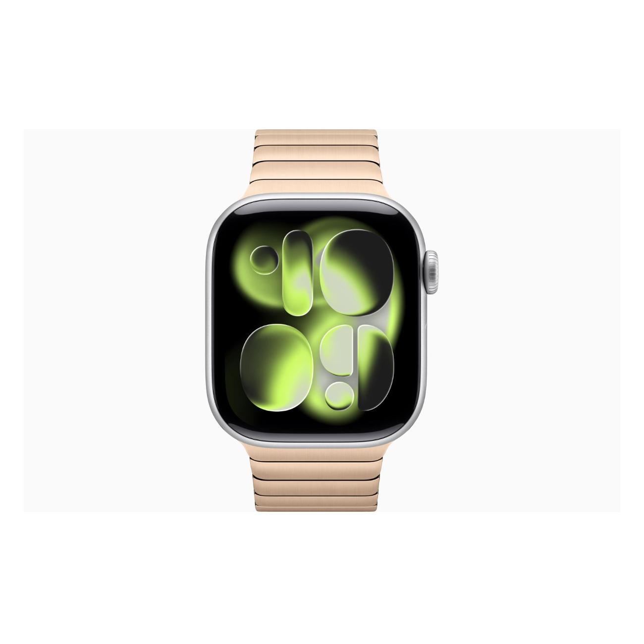 Apple Watch Series 11 Aluminium Silver 42mm GPS Stainless Steel Link Bracelet золотой