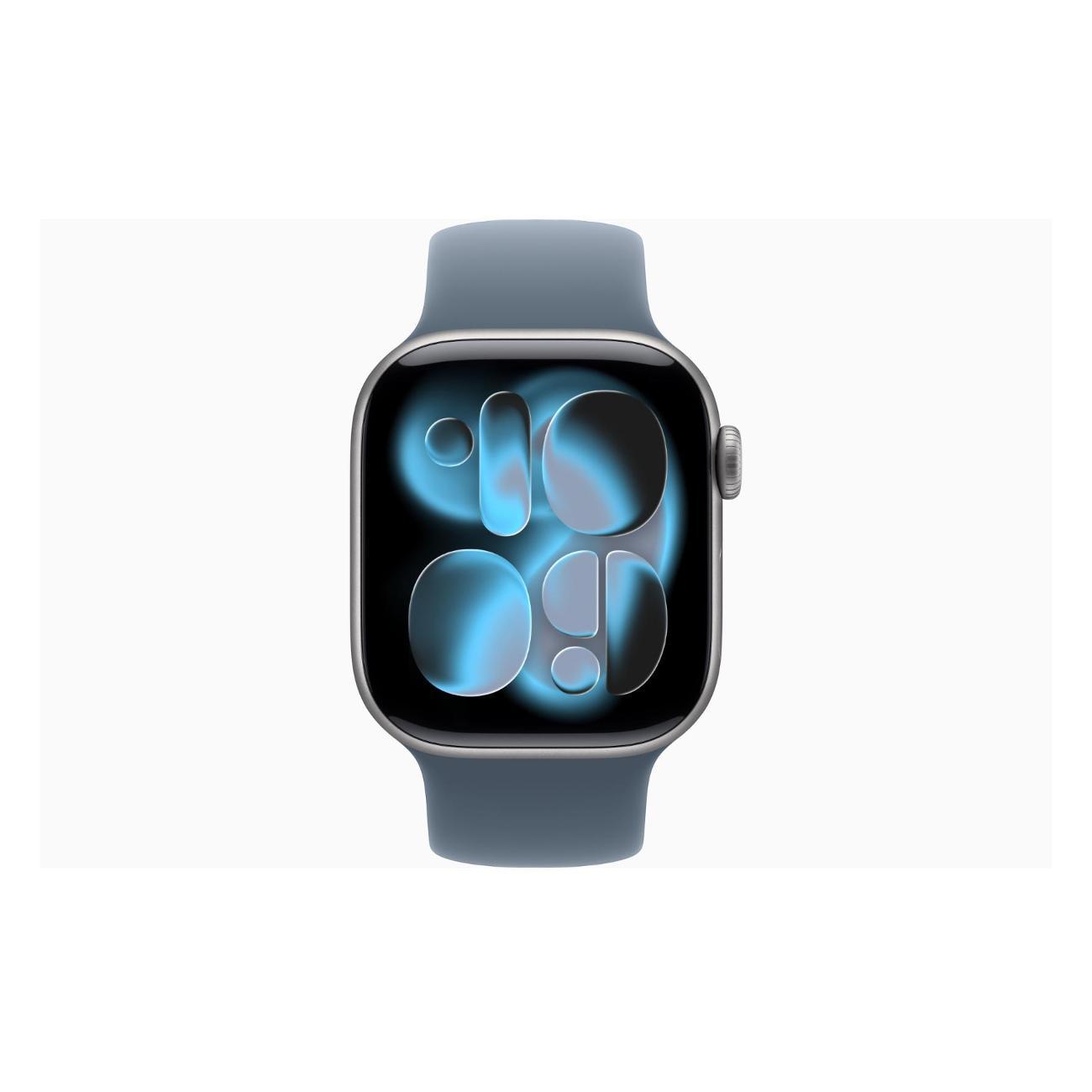 Apple Watch Series 11 Aluminium серый космос 42mm GPS Rubber Solo Loop Anchor синий