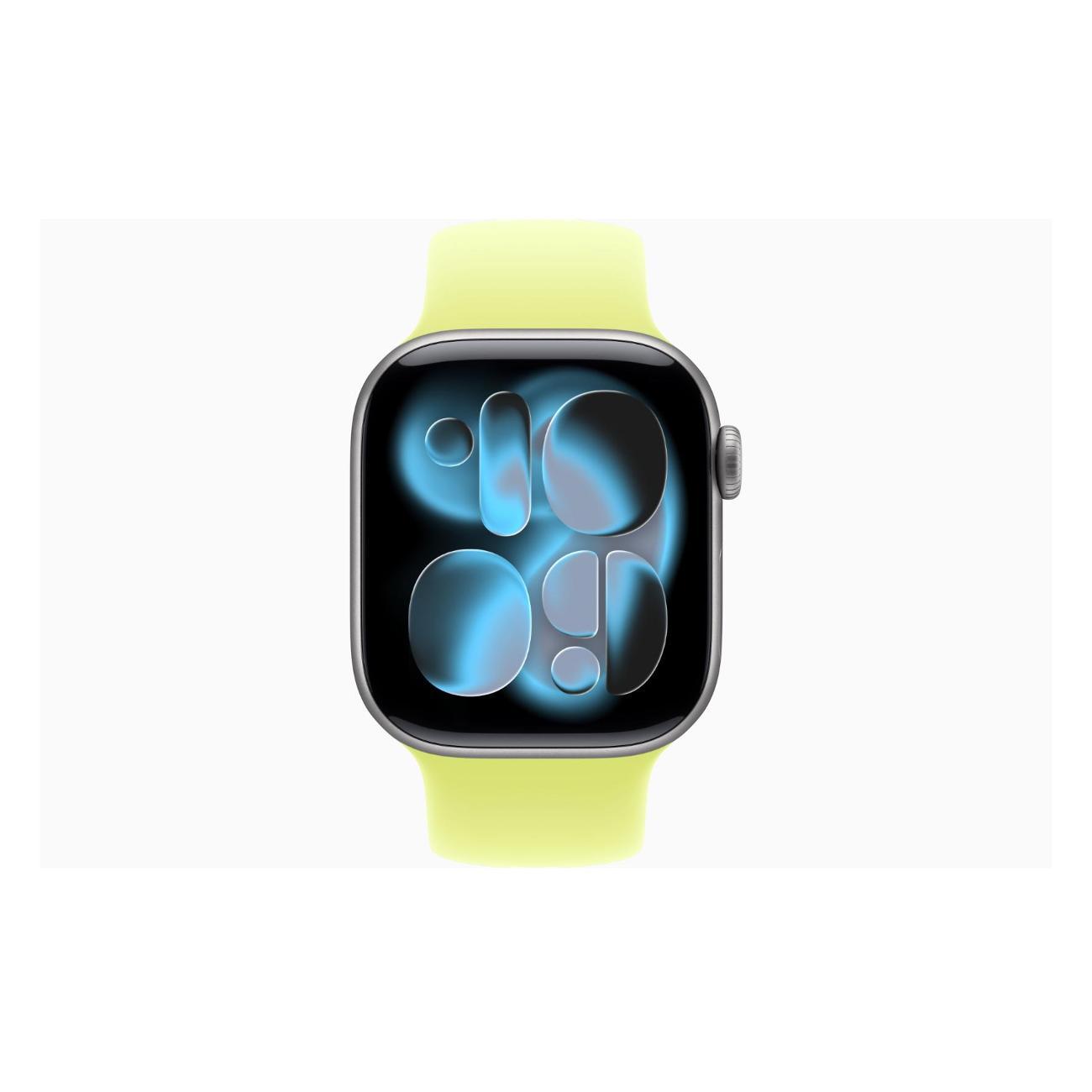 Apple Watch Series 11 Aluminium серый космос 46mm GPS Rubber Solo Loop Neon желтый