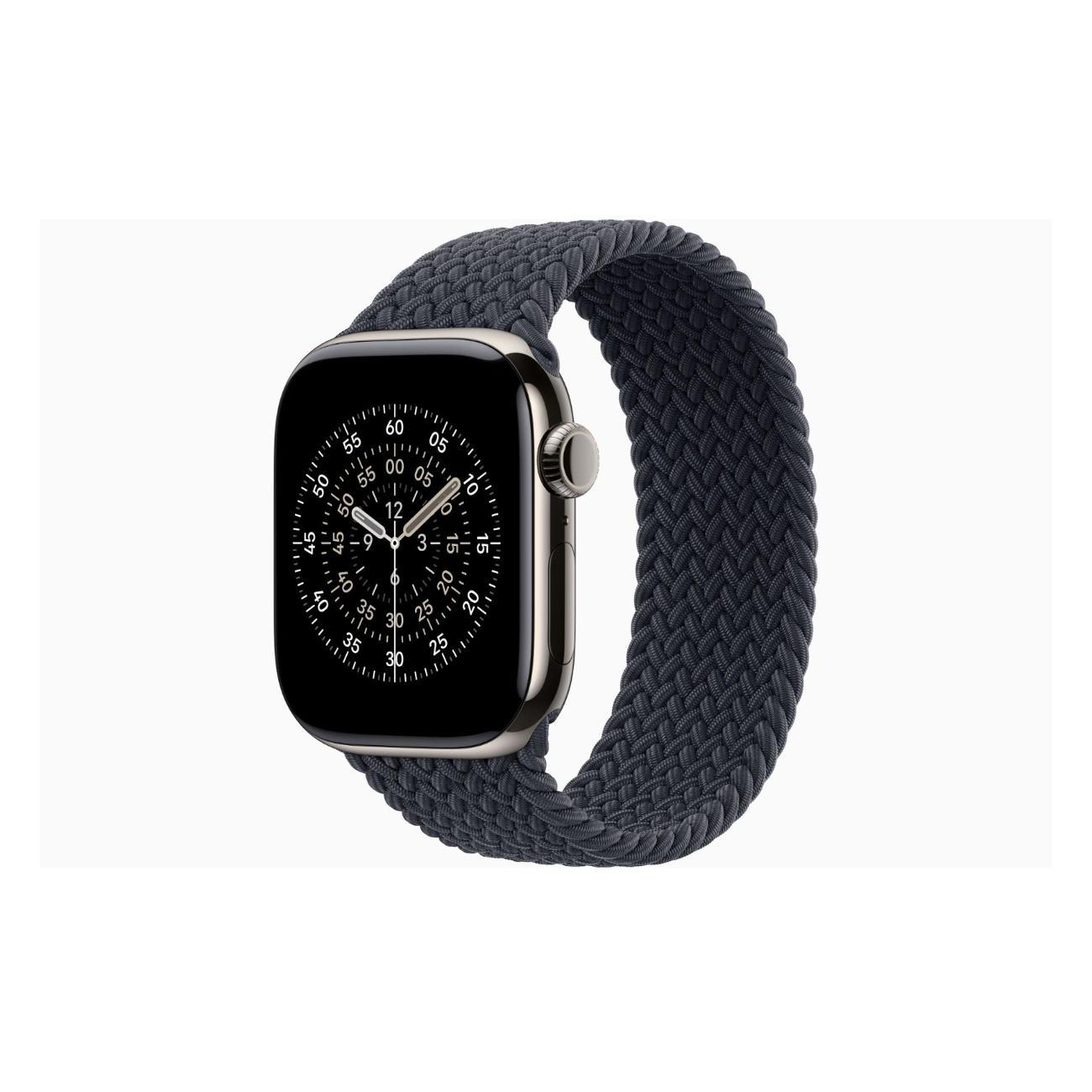 Apple Watch Series 11 Titanium Natural 42mm GPS Textile Braided Solo Loop полуночный