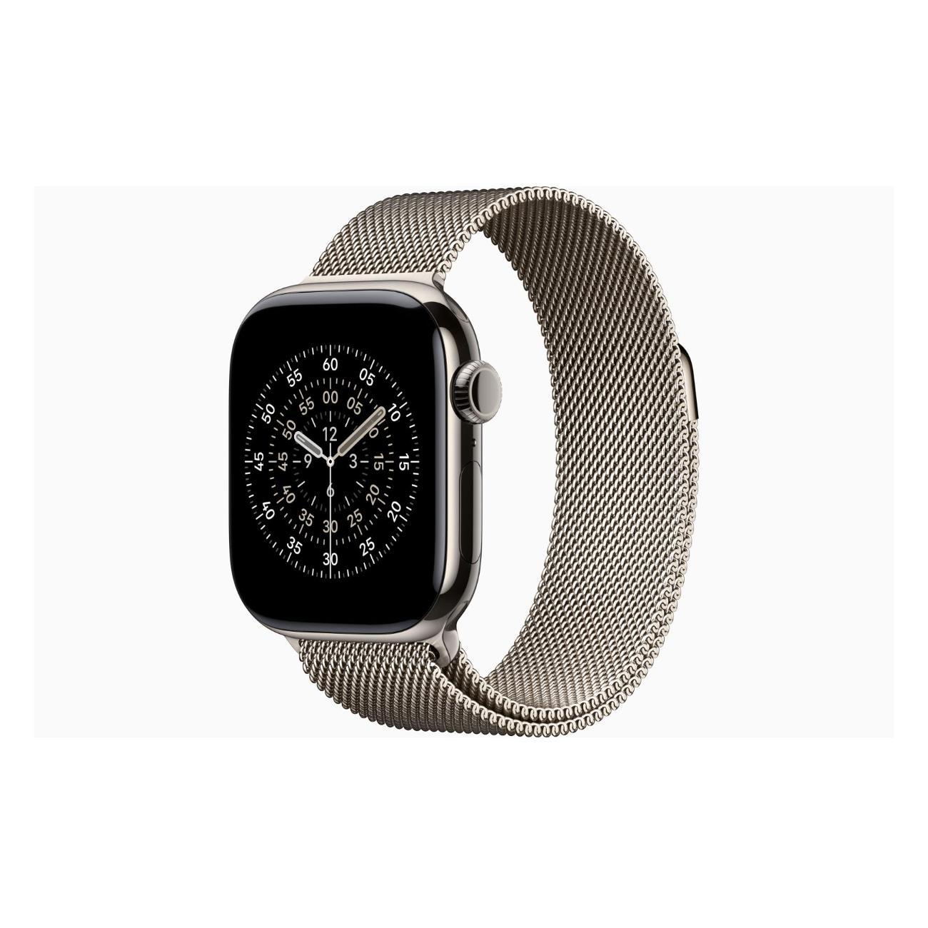 Apple Watch Series 11 Titanium Natural 42mm GPS Stainless Steel Milanese Loop