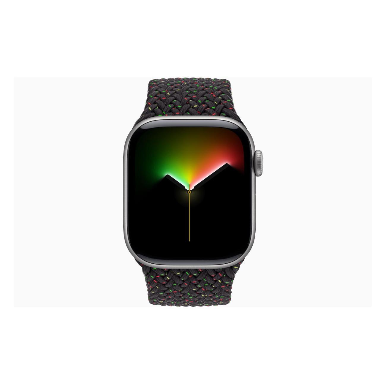 Apple Watch Series 11 Aluminium серый космос 42mm GPS Textile Braided Solo Loop Black Unity