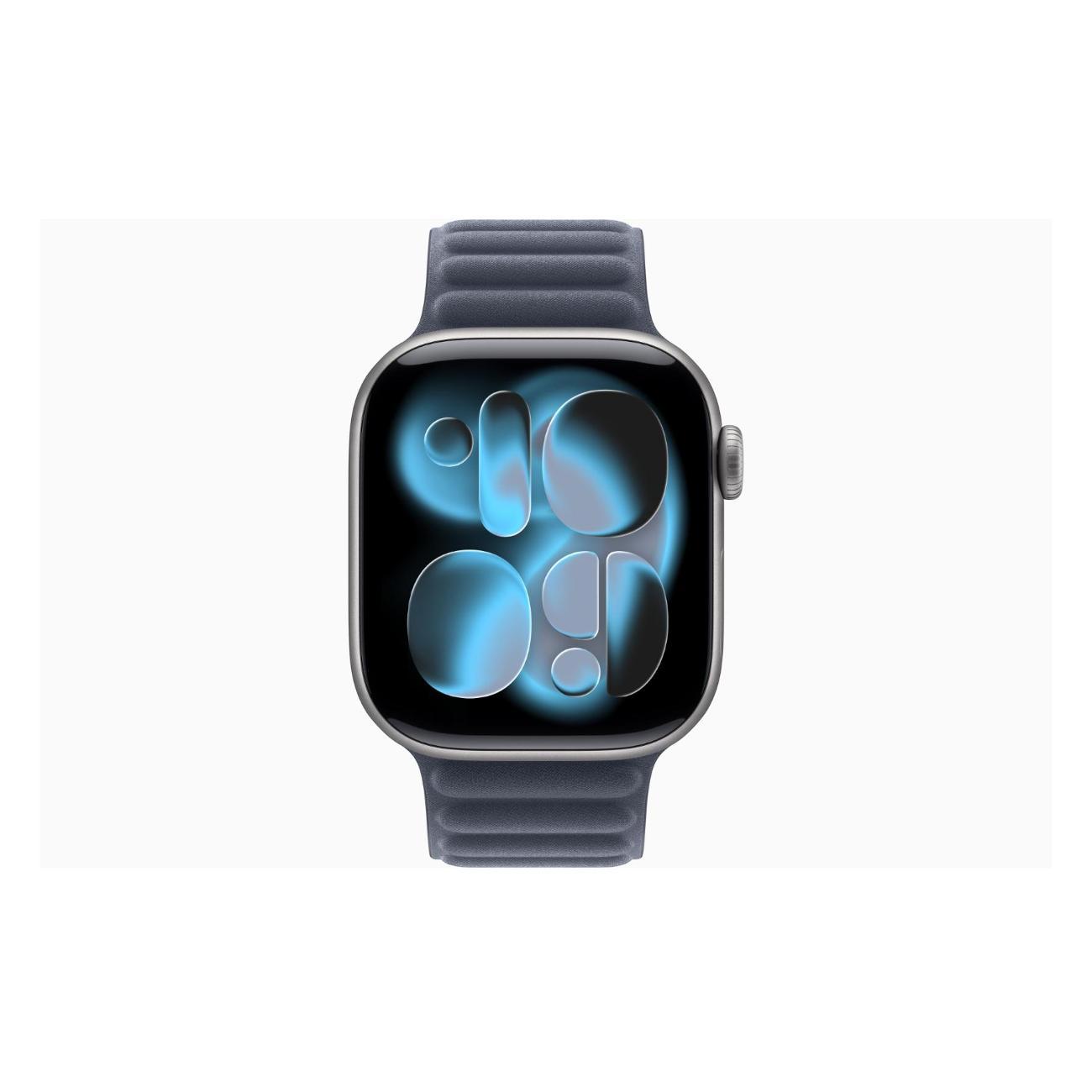 Apple Watch Series 11 Aluminium серый космос 46mm GPS Textile Magnetic Link нави темно-синий