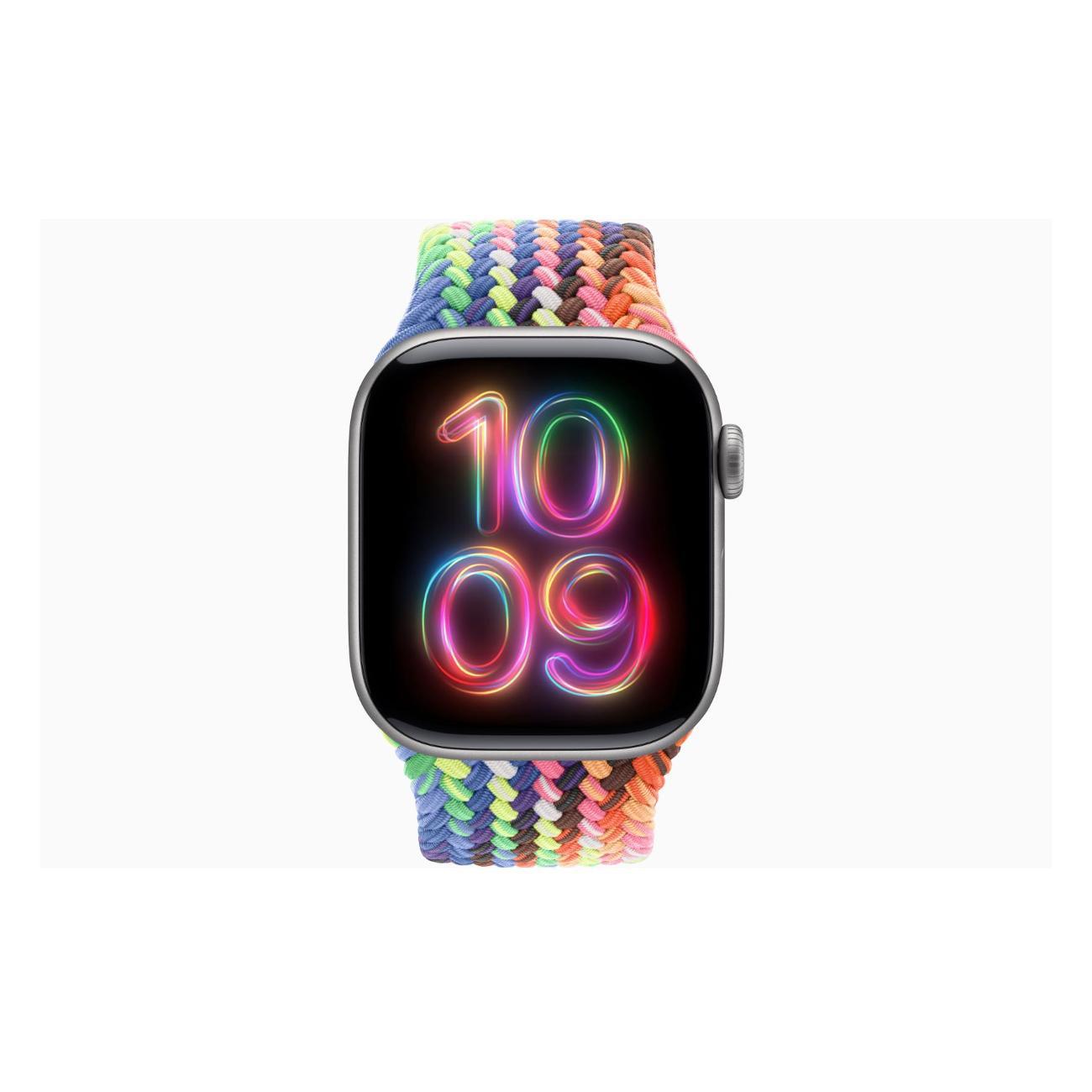 Apple Watch Series 11 Aluminium серый космос 46mm GPS Textile Braided Solo Loop Pride Edition