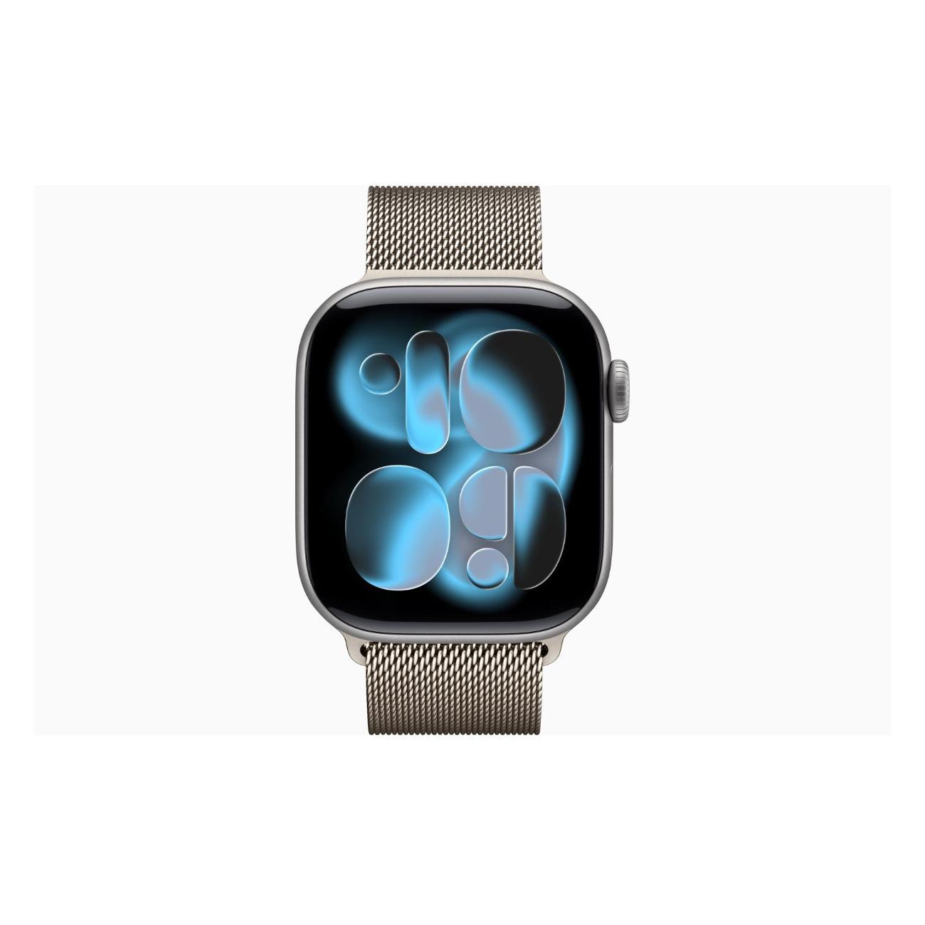 Apple Watch Series 11 Aluminium серый космос 46mm GPS Stainless Steel Milanese Loop естественный