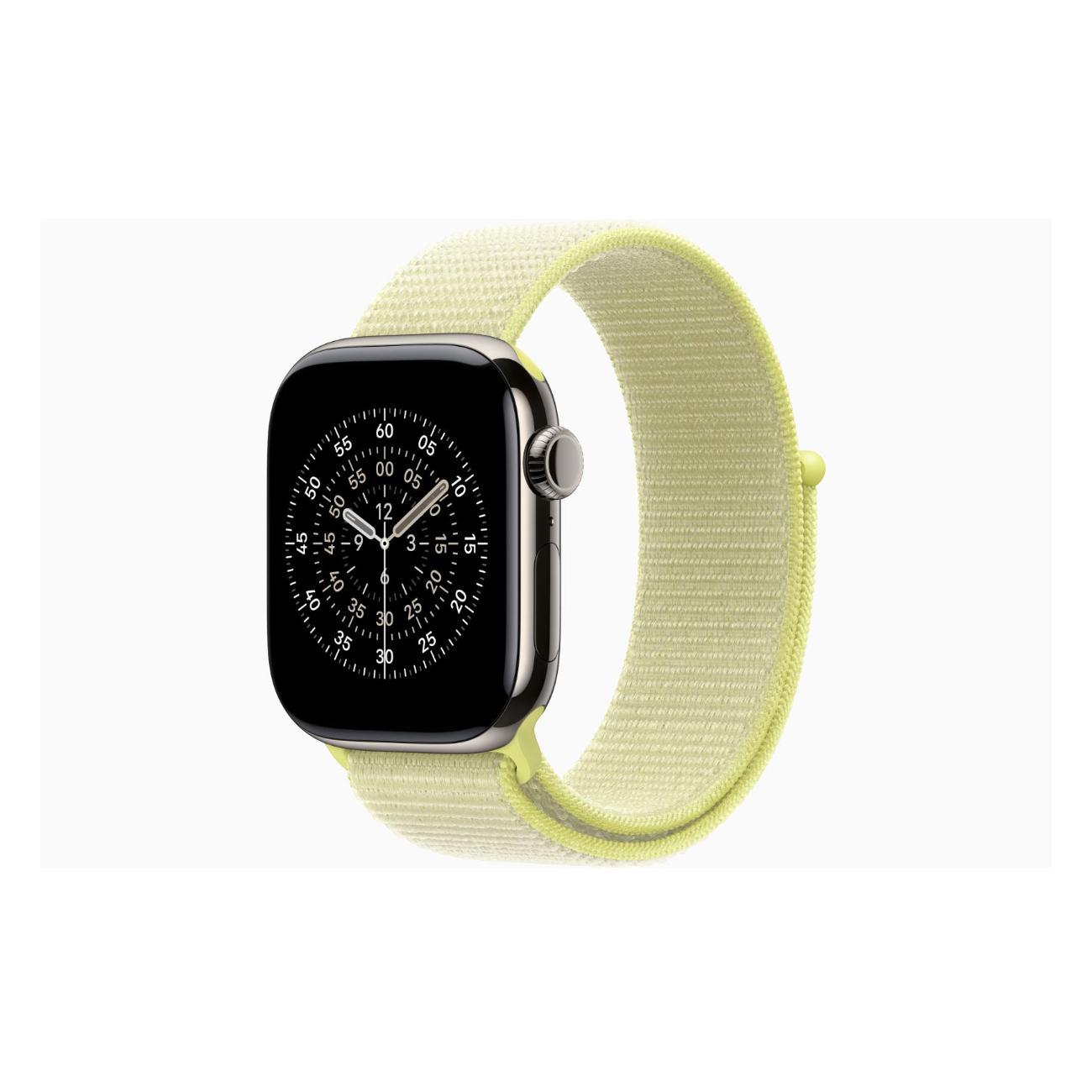 Apple Watch Series 11 Titanium Natural 42mm GPS Textile Sport Loop Neon желтый