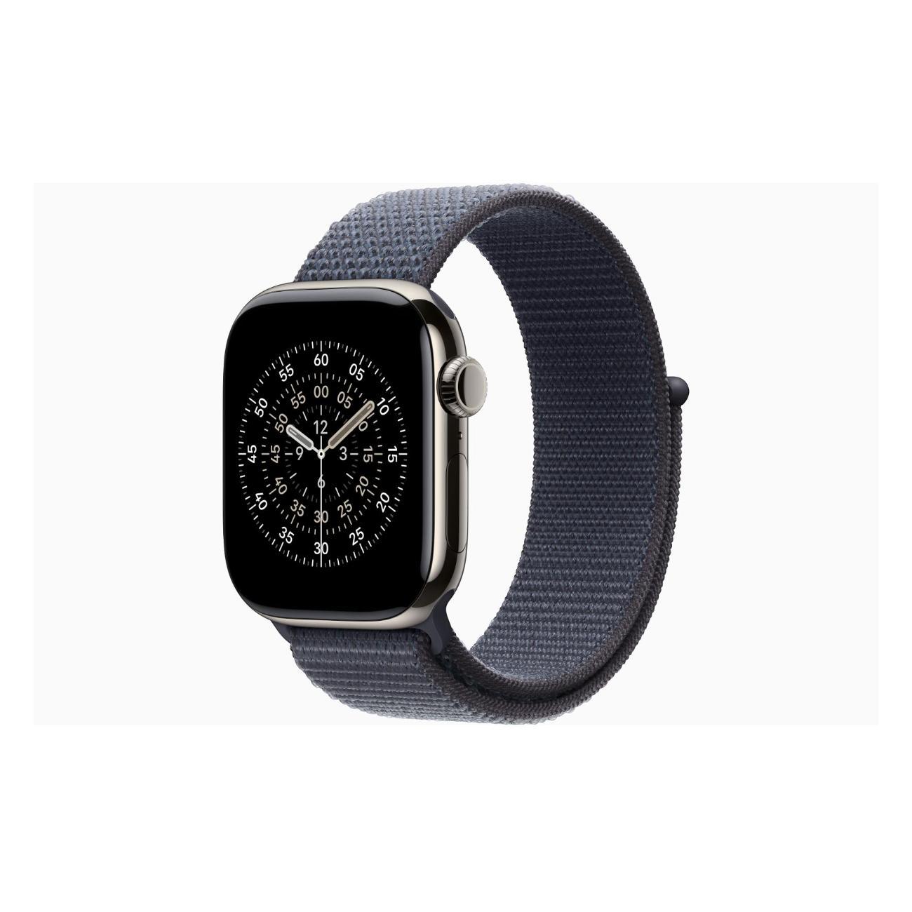 Apple Watch Series 11 Titanium Natural 42mm GPS Textile Sport Loop Anchor синий