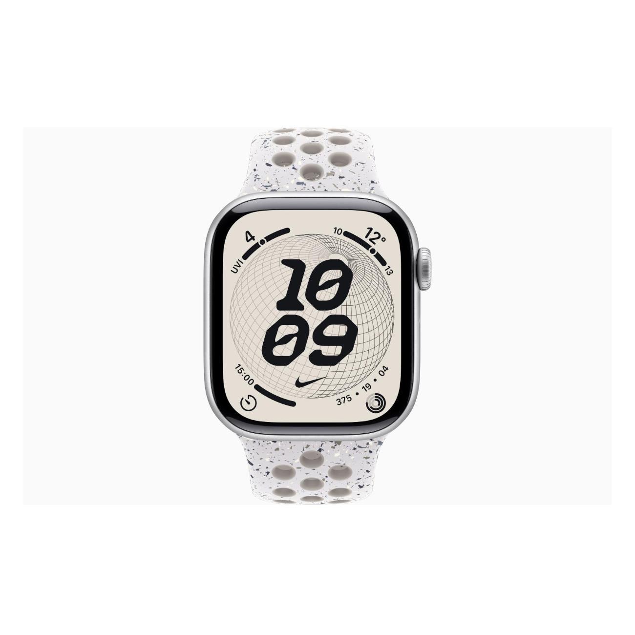 Apple Watch Series 11 Aluminium Silver 46mm GPS Rubber Nike Sport Band Veiled серый