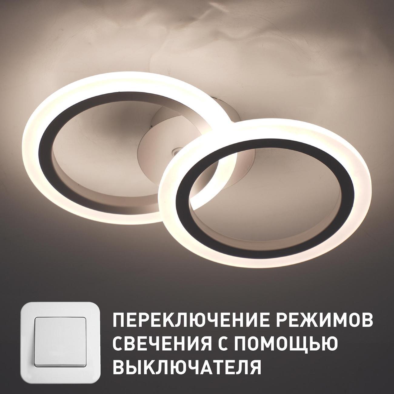 Изображение товара Люстра Estares GITA 24W 2R-ON/OFF-295x180x70-WHITE