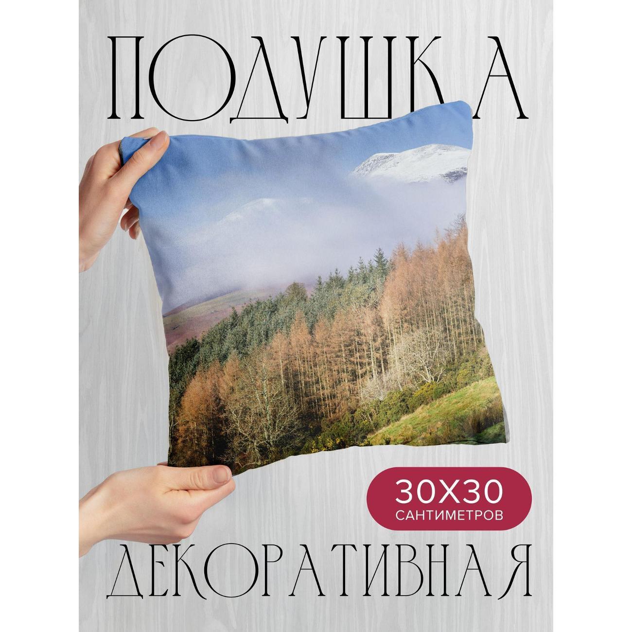 Изображение товара Подушка 365home 30x30см / Природа / гора / деревья (WC197273)