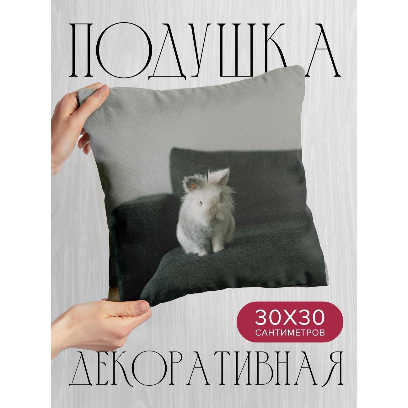 Изображение товара Подушка 365home 30x30см / Животные / кролик / животное (WC196167)