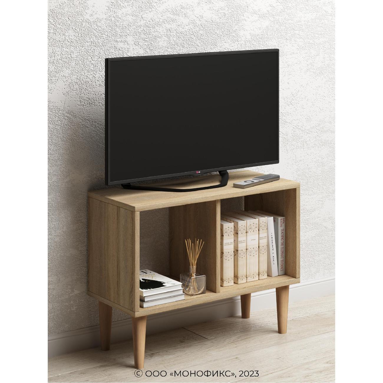 Изображение товара Стеллаж Monofix ТВ тумба ОДОС, без дверок, сонома