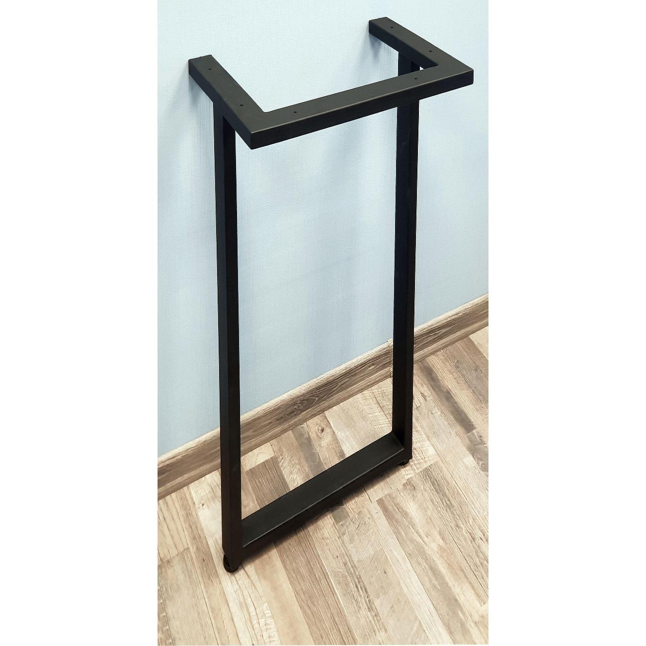 Изображение товара Подстолье Parallax усиленное 1075х450 50х25 черное регулируемое