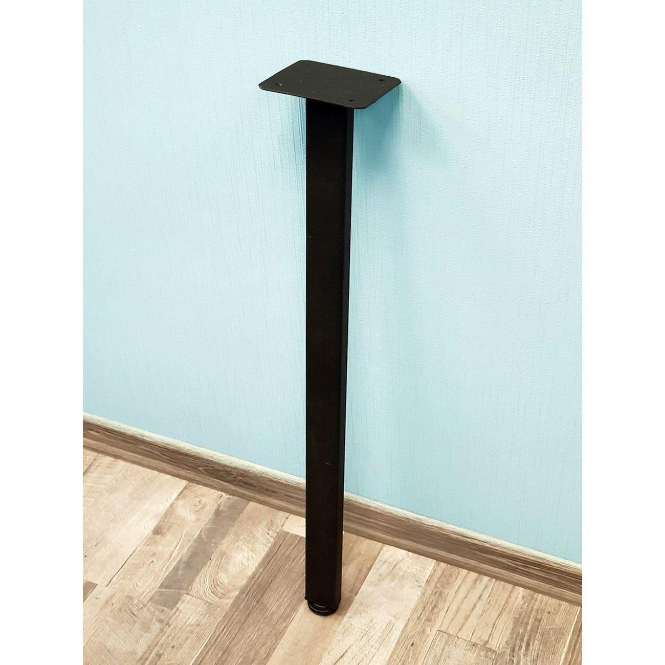 Изображение товара Ножка Parallax для стола одиночная 800 40х40 черная регулируемая