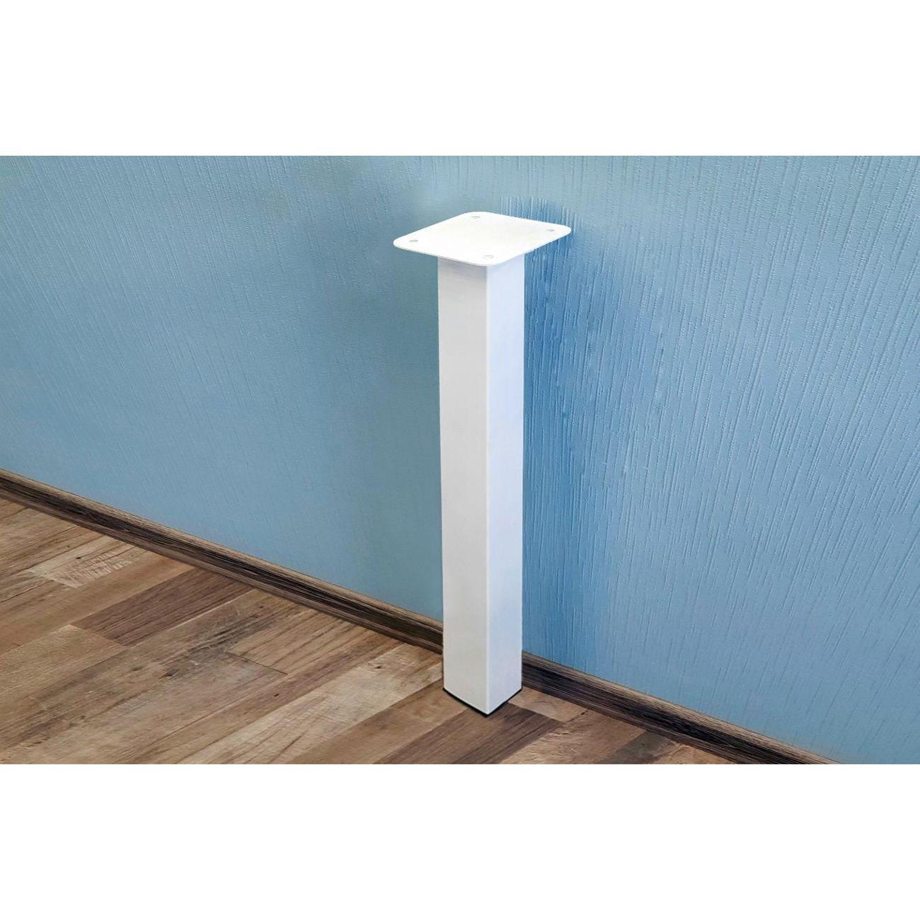 Изображение товара Ножка Parallax для стола одиночная 375 40х40 белая регулируемая