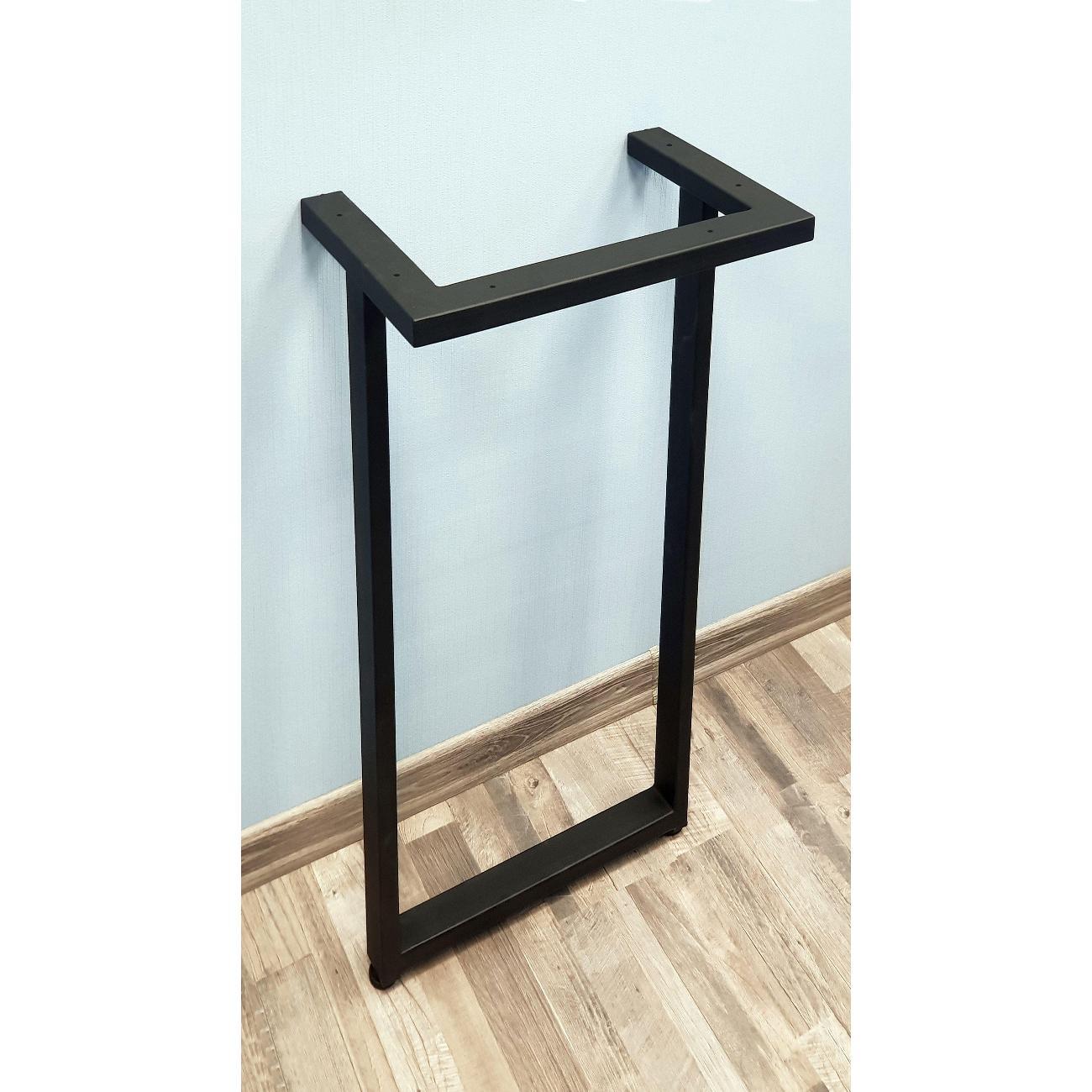 Изображение товара Подстолье Parallax усиленное 900х350 50х25 черное регулируемое