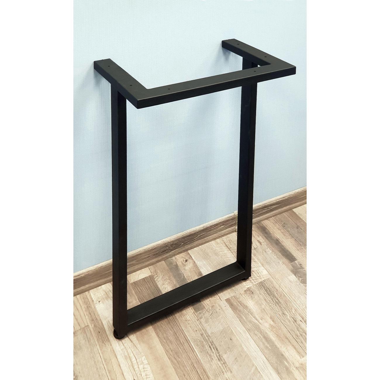 Изображение товара Подстолье Parallax усиленное 925х450 50х25 черное регулируемое