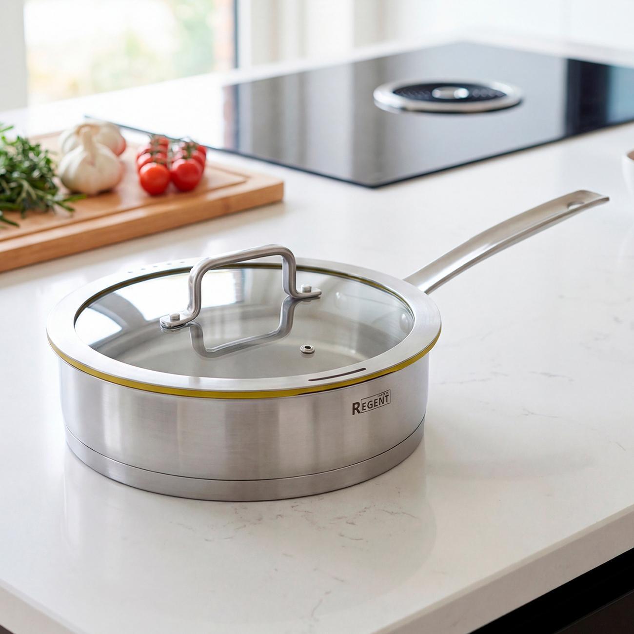 Изображение товара Сотейник 24см/2.7л с крышкой REGENT inox PALERMO