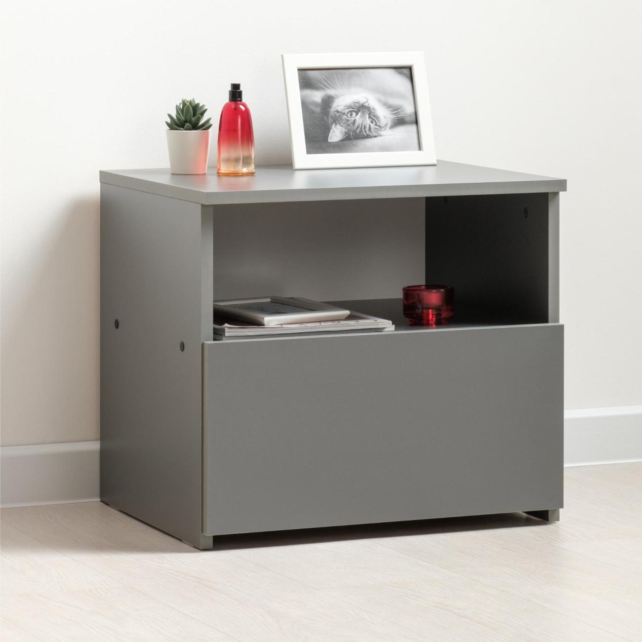 Изображение товара Тумба прикроватная Logium Джоли, Серый Графит