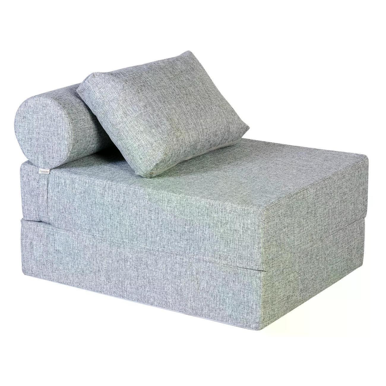 Изображение товара Кресло-кровать Гарден Трейд Валентина, с валиком, серый