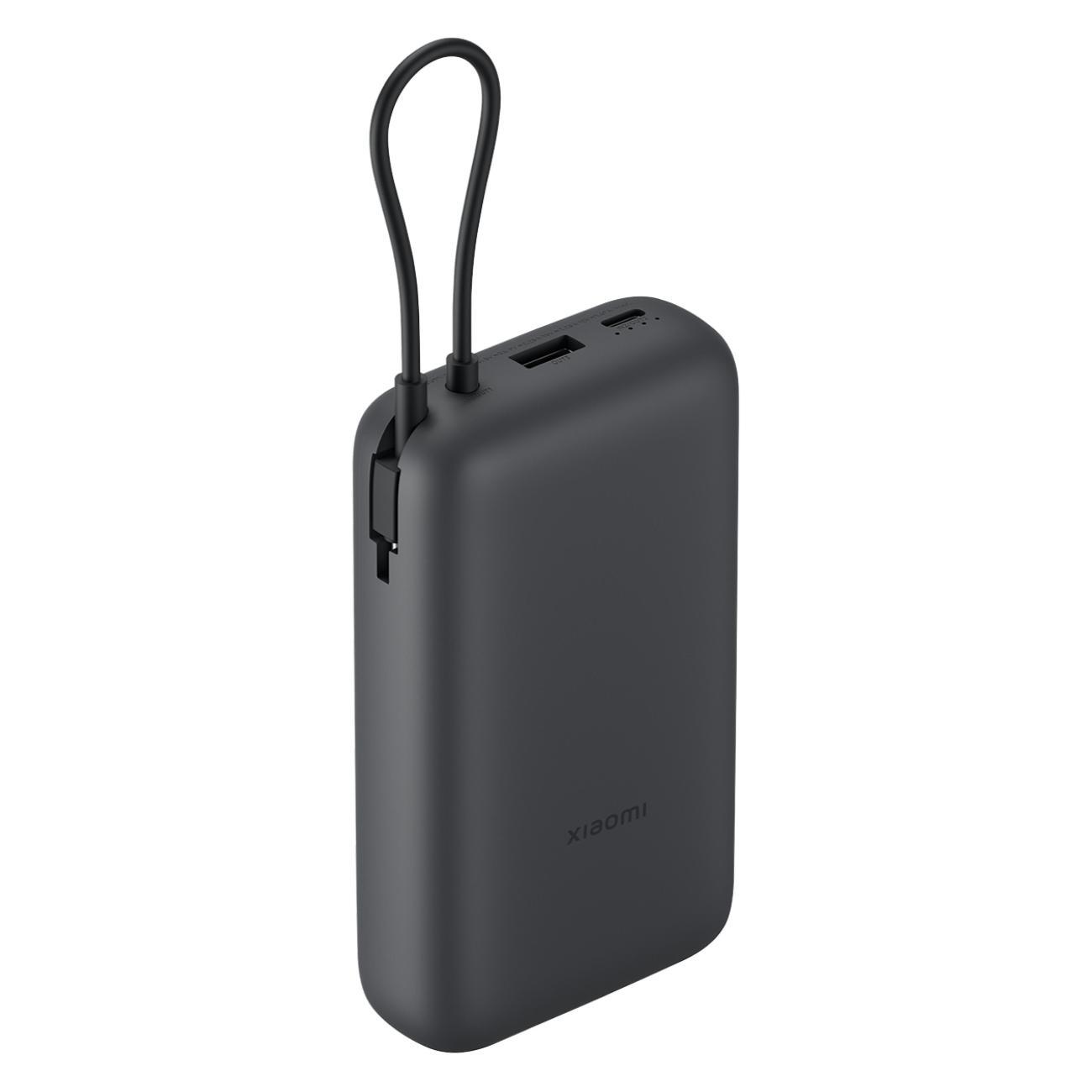 Изображение товара Портативный аккумулятор Xiaomi Power Bank 20000mAh (Integrated Cable) GL Dark Gray